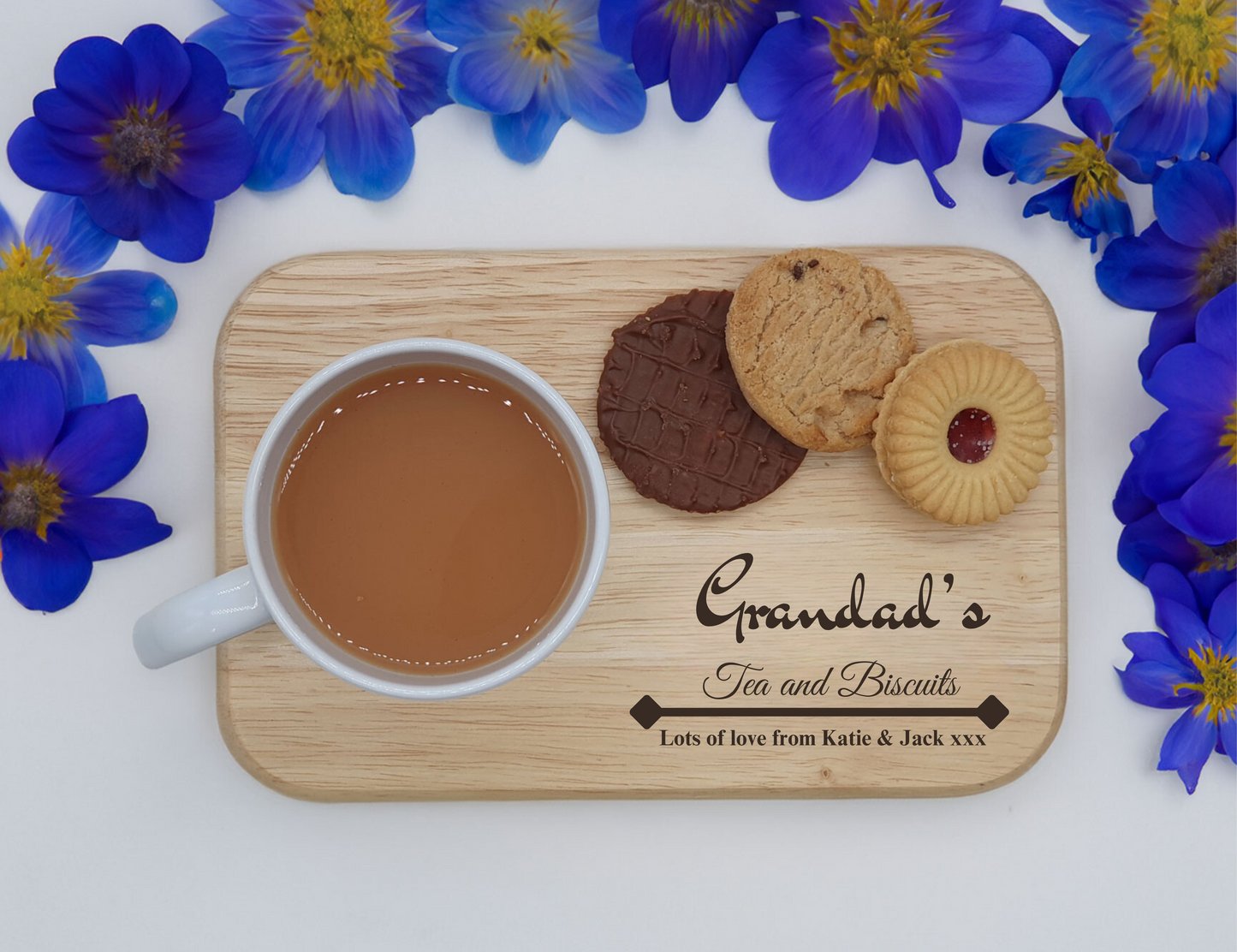 Personalised Tea & Biscuits Board