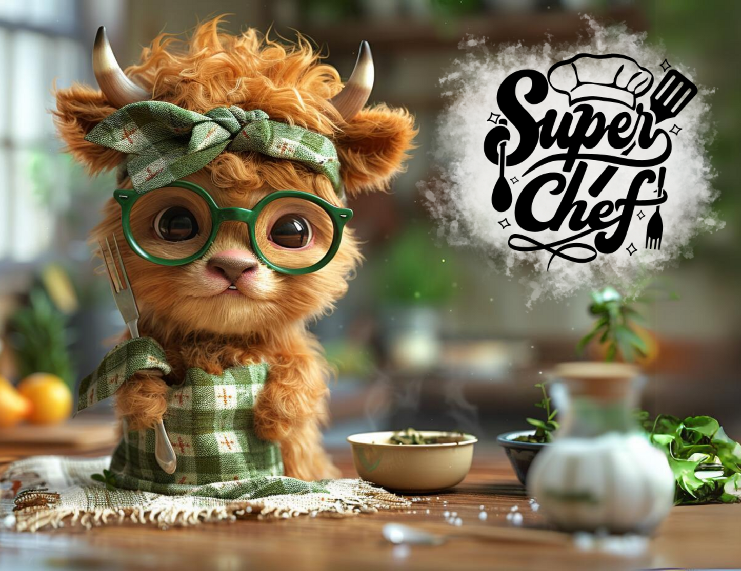 12"x15" Highlighted Cow Glass Cutting Boards