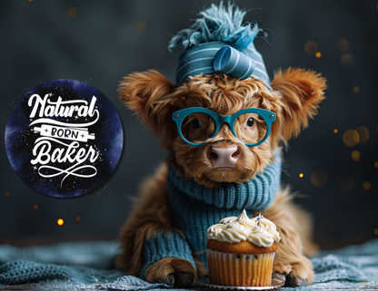 12"x15" Highlighted Cow Glass Cutting Boards